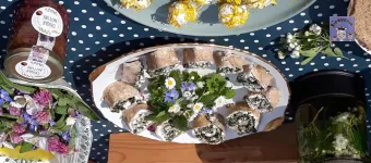 Table dressée atelier cuisine sauvages