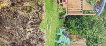 Roulotte tout confort paysanne au pré !